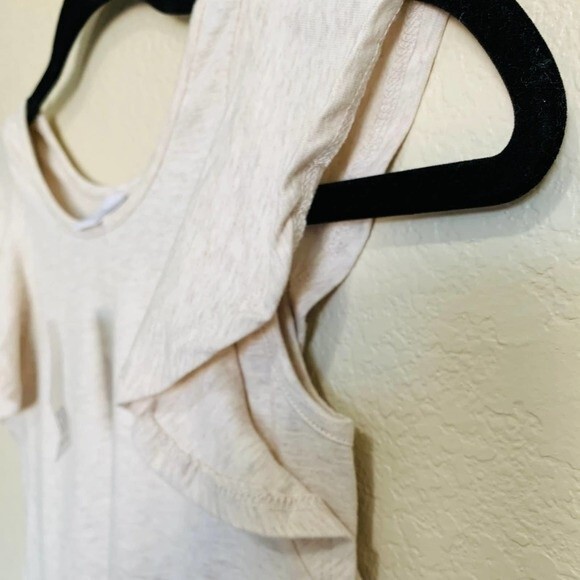 GAP kids girls dress beige color block ruffle  sleeveless  floral dress size L - Picture 8 of 10